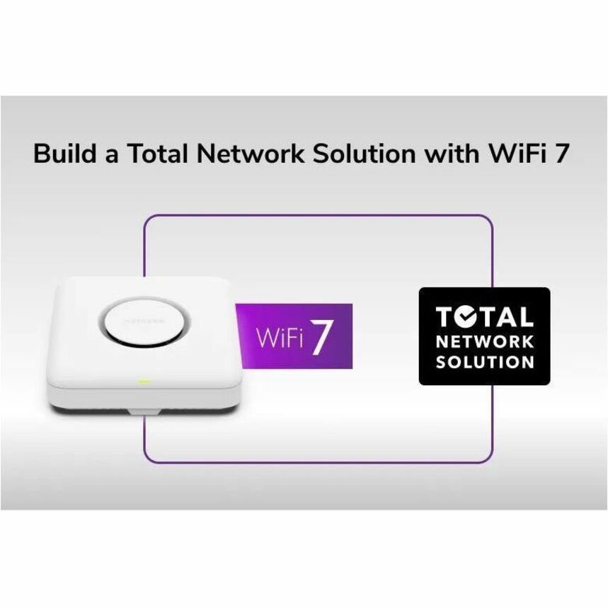 Netgear WBE750 Tri Band IEEE 802.11 a/b/g/n/ac/ax/be 18.40 Gbit/s Wireless Access Point WBE750-100NAS
