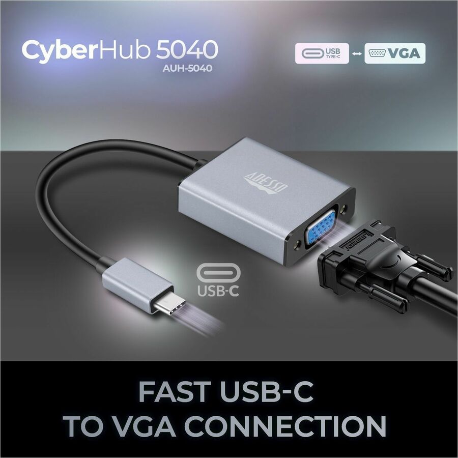 Adesso USB-C to VGA Adapter AUH-5040
