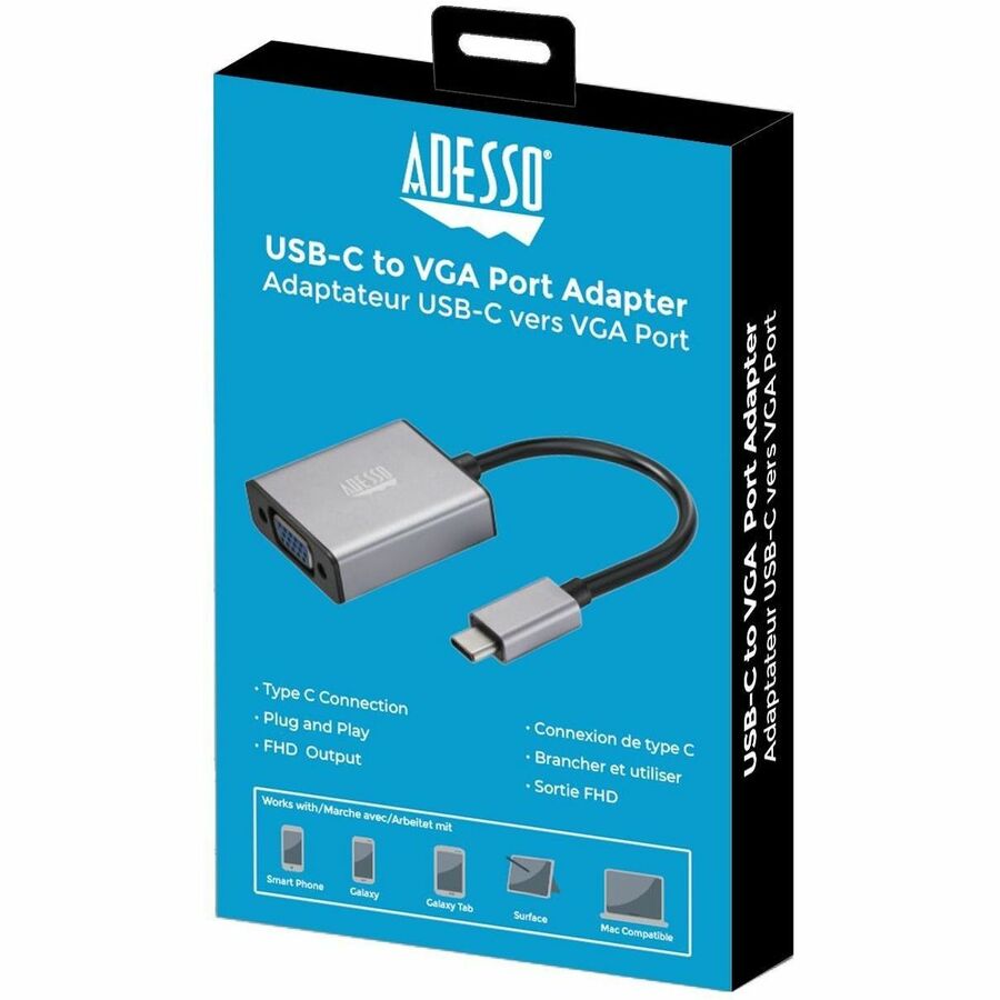 Adesso USB-C to VGA Adapter AUH-5040