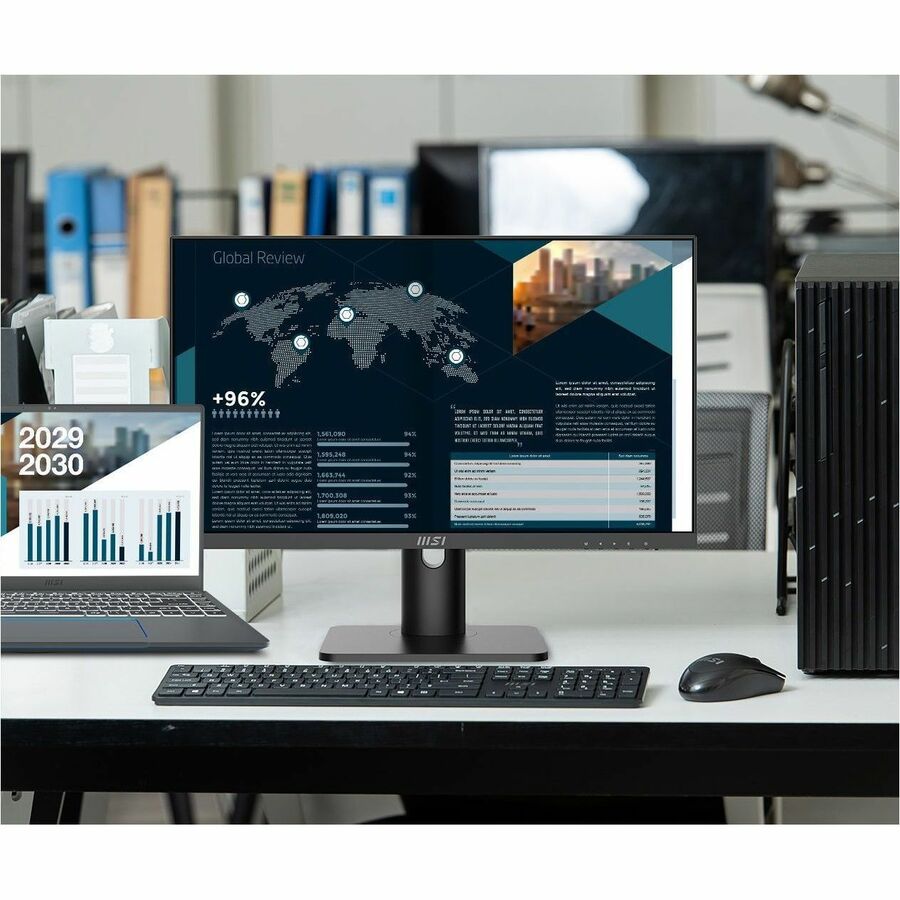 MSI PRO MP243XP 24" Class Full HD LED Monitor - 16:9 - Black PROMP243XP