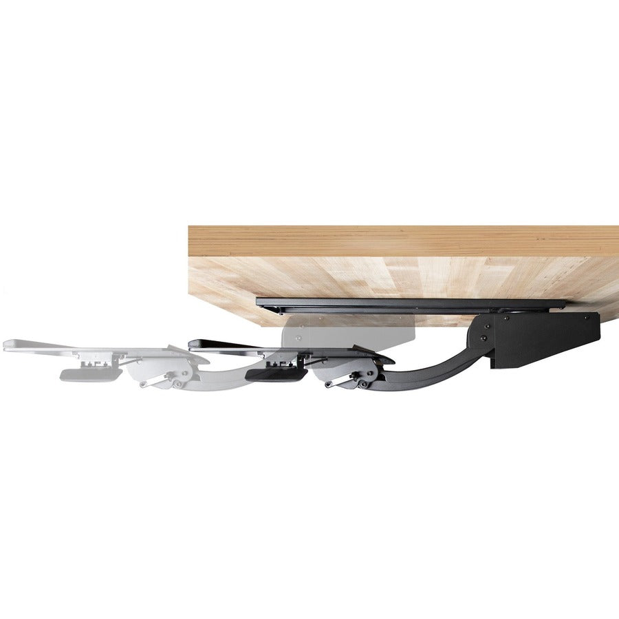 StarTech.com Under Desk Keyboard Tray, Height Adjustable Keyboard and Mouse Tray (10" x 26"), Ergonomic Computer Keyboard Tray w/Mouse Pad KBTRAYADJ2