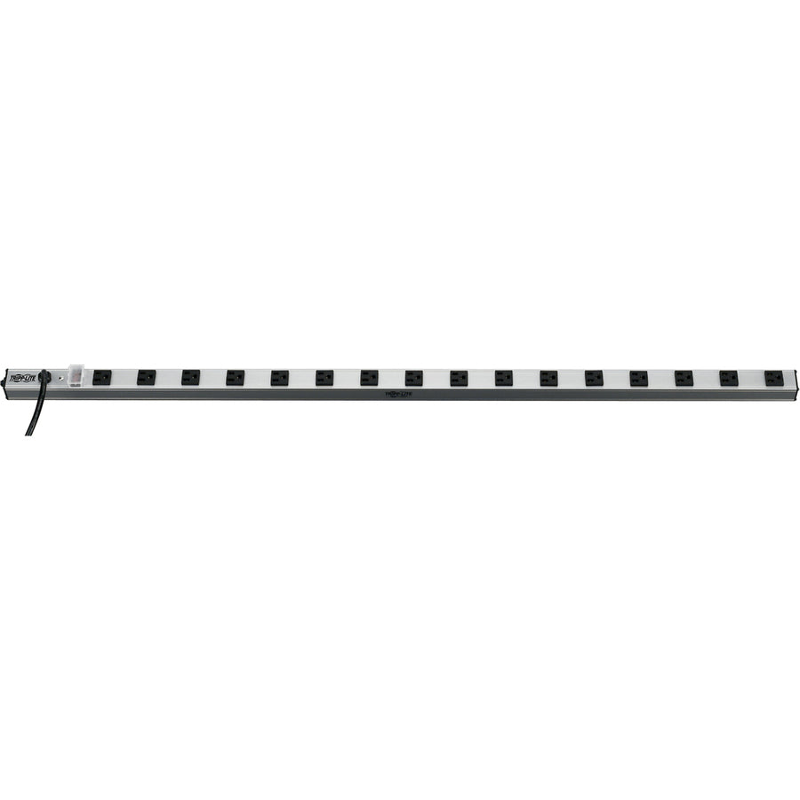 Tripp Lite by Eaton 16-Outlet Industrial Surge Protector, 15 ft. (4.57 m) Cord, 1650 Joules, Metal Housing, 48 in. Length SS7415-15