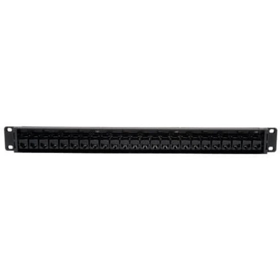 Tripp Lite by Eaton 24-Port 1U Rack-Mount Cat6/Cat5 Feedthrough Patch Panel, RJ45 Ethernet, TAA N254-024