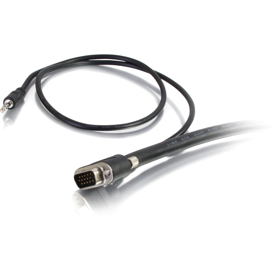 C2G 15ft Select VGA + 3.5mm Stereo Audio A/V Cable M/M - In-Wall CMG-Rated 50227