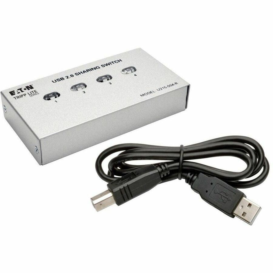 Eaton Tripp Lite Series 4-Port USB 2.0 Printer / Peripheral Sharing Switch U215-004-R