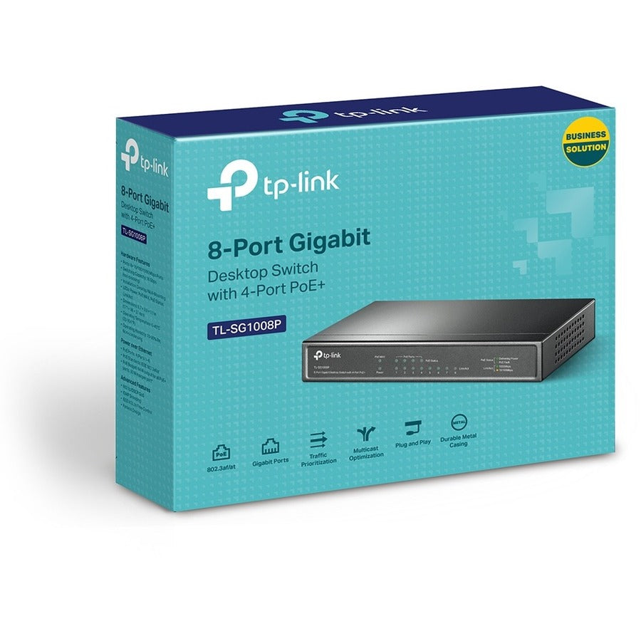 TP-LINK TL-SG1008P - 8 Port Gigabit PoE Switch TL-SG1008P