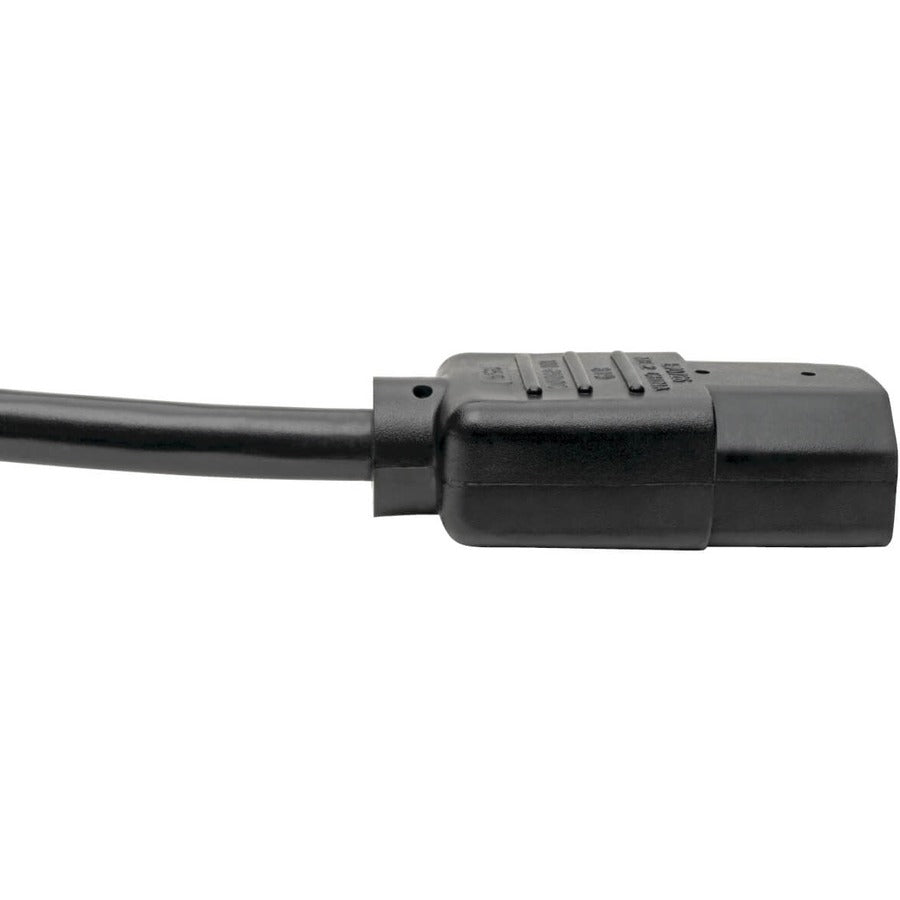 Eaton Tripp Lite Series Computer Power Cord, NEMA L6-20P to C13 - Heavy-Duty, 15A, 250V, 14 AWG, 6 ft. (1.83 m), Black P011-006