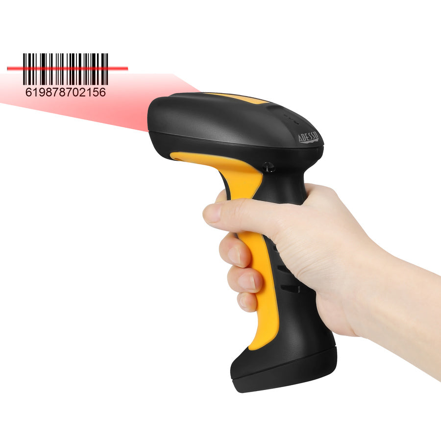 Adesso NuScan 4100B Bluetooth Antimicrobial Waterproof CCD Barcode Scanner NUSCAN 4100B