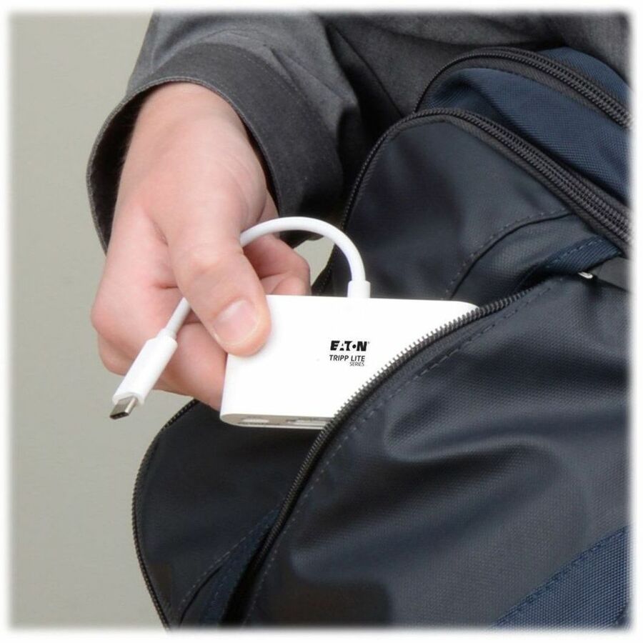 Eaton Tripp Lite Series 4-Port USB-C Hub, USB 3.x (5Gbps), 4x USB-A Ports, 60W PD Charging, White U460-004-4A-C