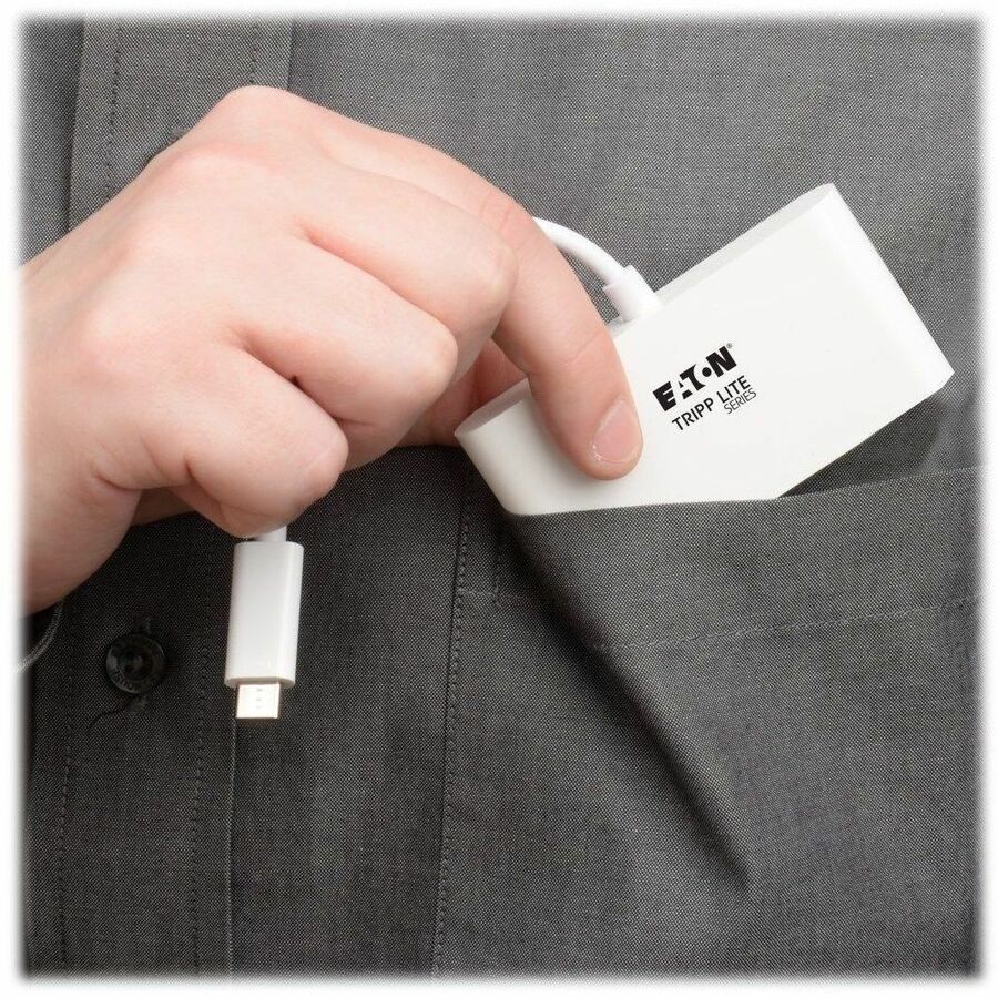 Eaton Tripp Lite Series 4-Port USB-C Hub, USB 3.x (5Gbps), 4x USB-A Ports, 60W PD Charging, White U460-004-4A-C