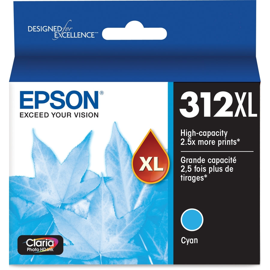 Epson Claria Photo HD T312XL Original Inkjet Ink Cartridge - Cyan Pack T312XL220-S