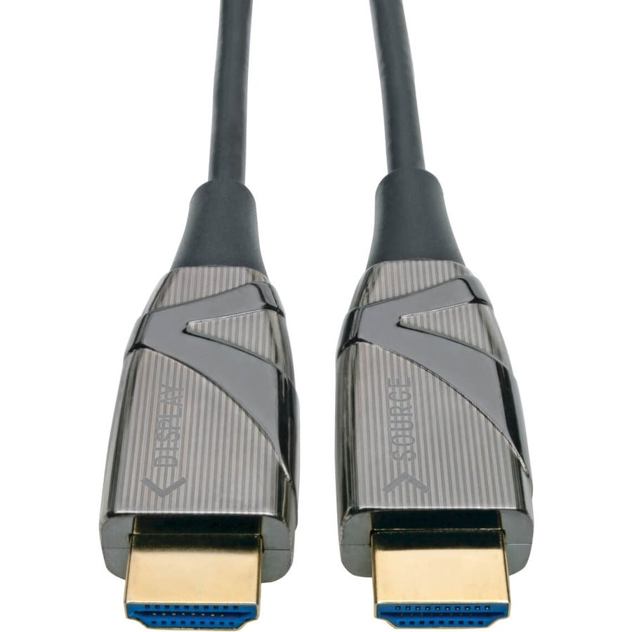 Eaton Tripp Lite Series 4K HDMI Fiber Active Optical Cable (AOC) - 4K 60 Hz, HDR, 4:4:4 (M/M), 10 m (33 ft.) P568-10M-FBR