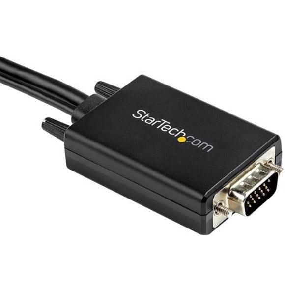 StarTech.com 2m VGA to HDMI Converter Cable with USB Audio Support - 1080p Analog to Digital Video Adapter Cable - Male VGA to Male HDMI VGA2HDMM2M