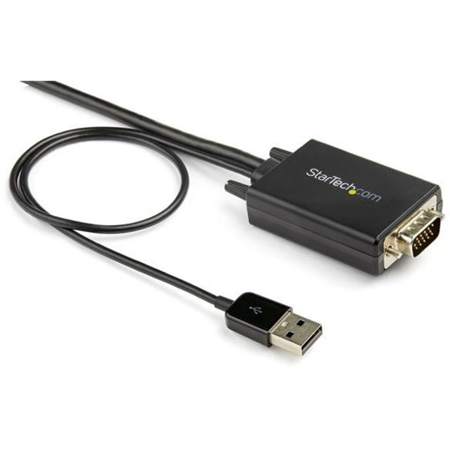 StarTech.com 2m VGA to HDMI Converter Cable with USB Audio Support - 1080p Analog to Digital Video Adapter Cable - Male VGA to Male HDMI VGA2HDMM2M