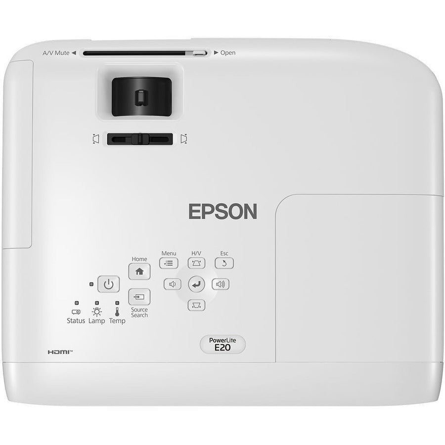 Epson PowerLite E20 LCD Projector - 4:3 - Ceiling Mountable - White V11H981020