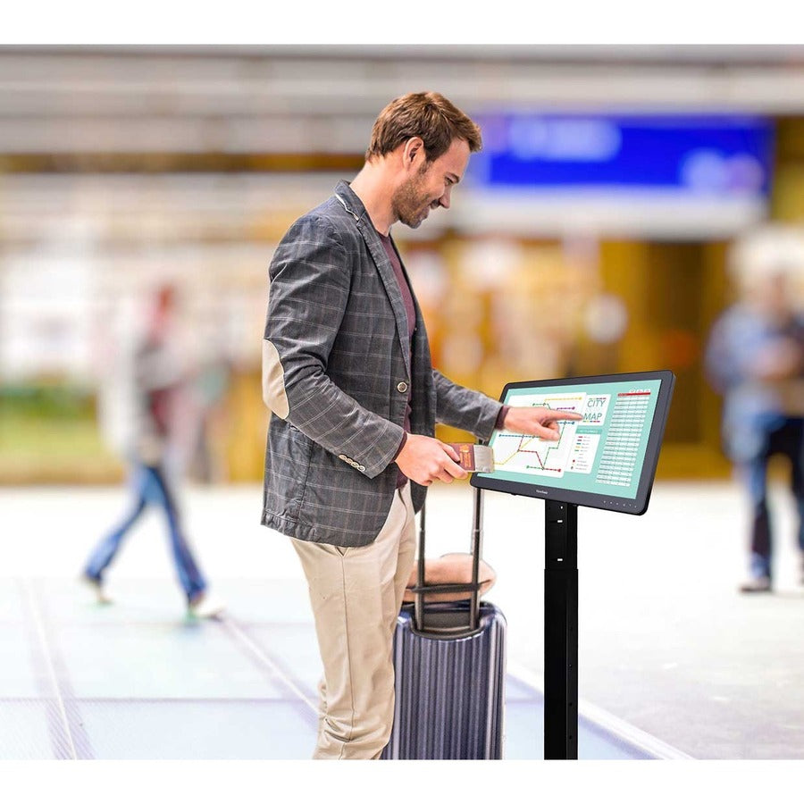 ViewSonic VSD242-BKA-US0 24 Inch 1080p 10-Point Touch Smart Digital Display with Bluetooth Dual Band Wi-Fi and Android Oreo 8.1 OS VSD243-BKA-US0