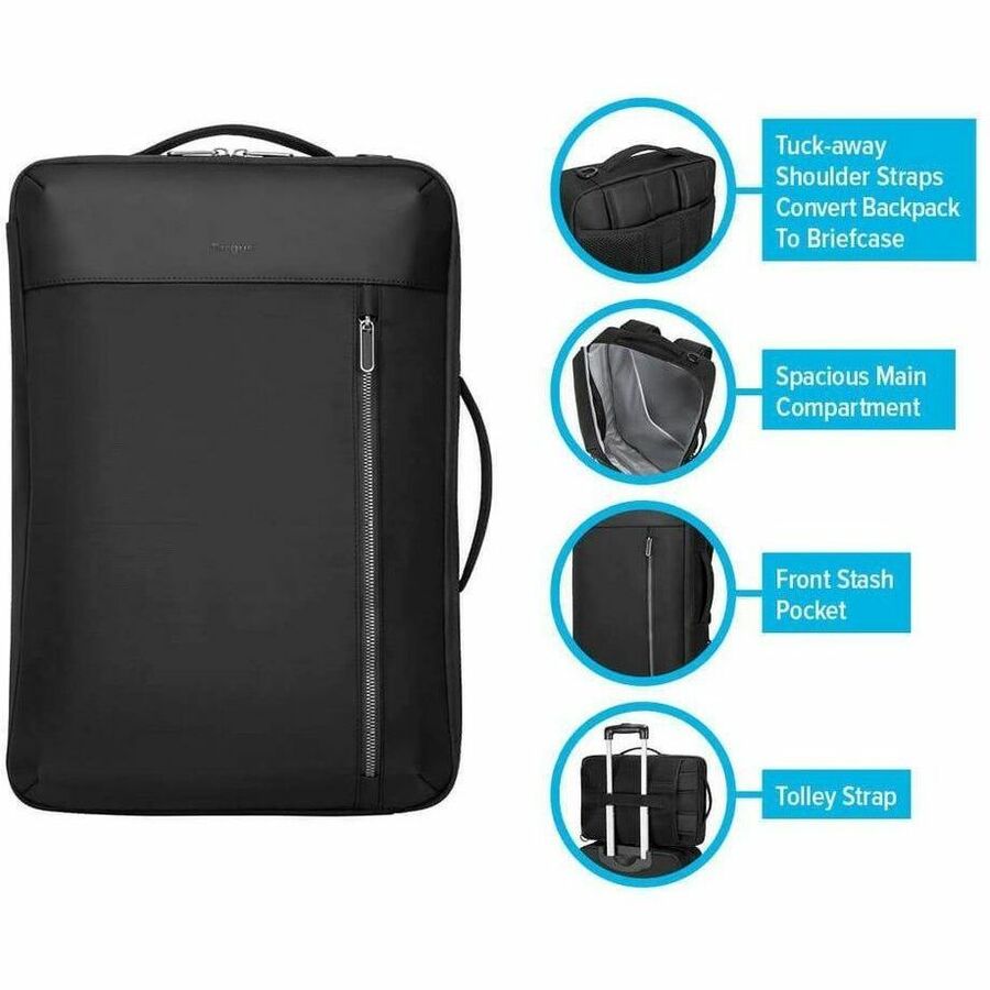 Targus Urban TBB595GL Carrying Case (Backpack) for 15.6" Notebook - Black TBB595GL