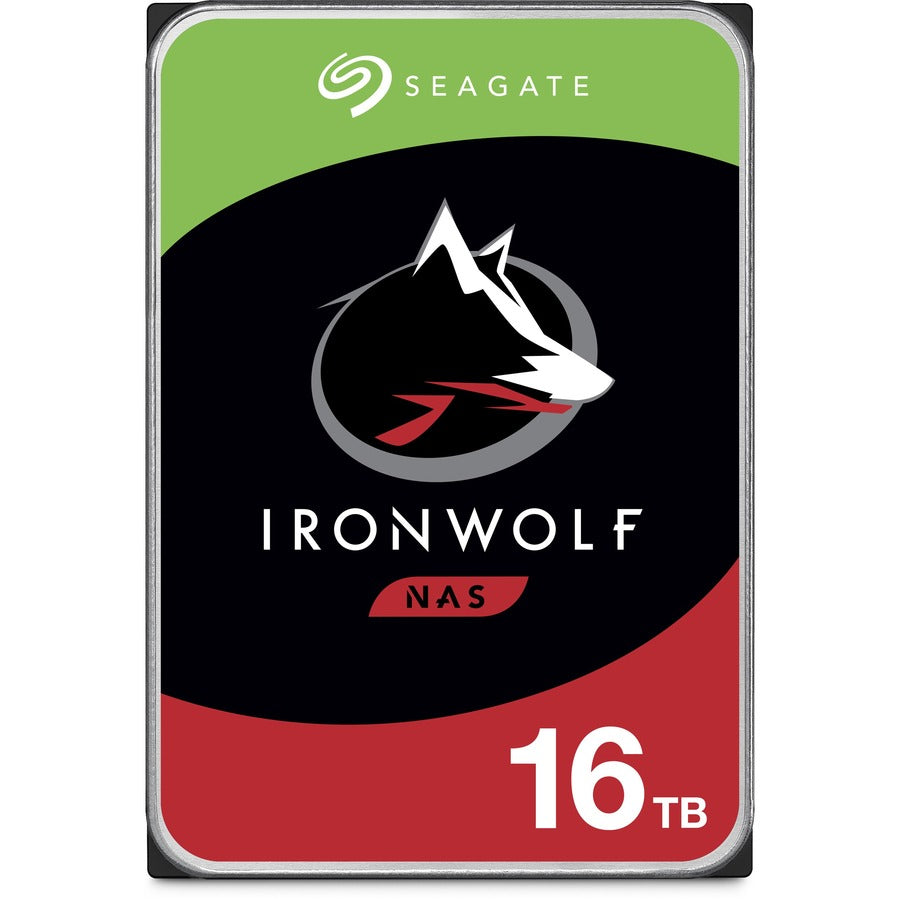 Seagate IronWolf ST16000VN001 16 TB Hard Drive - 3.5" Internal - SATA (SATA/600) - Conventional Magnetic Recording (CMR) Method ST16000VN001