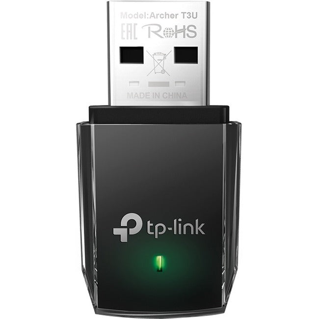 TP-Link Archer T3U - IEEE 802.11ac Dual Band Wi-Fi Adapter for PC Desktop/Notebook Archer T3U