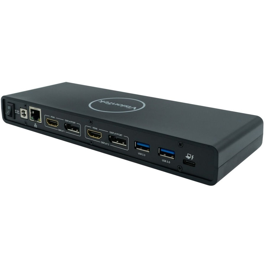 VisionTek VT4500 USB / USB-C Dual Monitor 4K Docking Station with 60W Power Delivery 901250