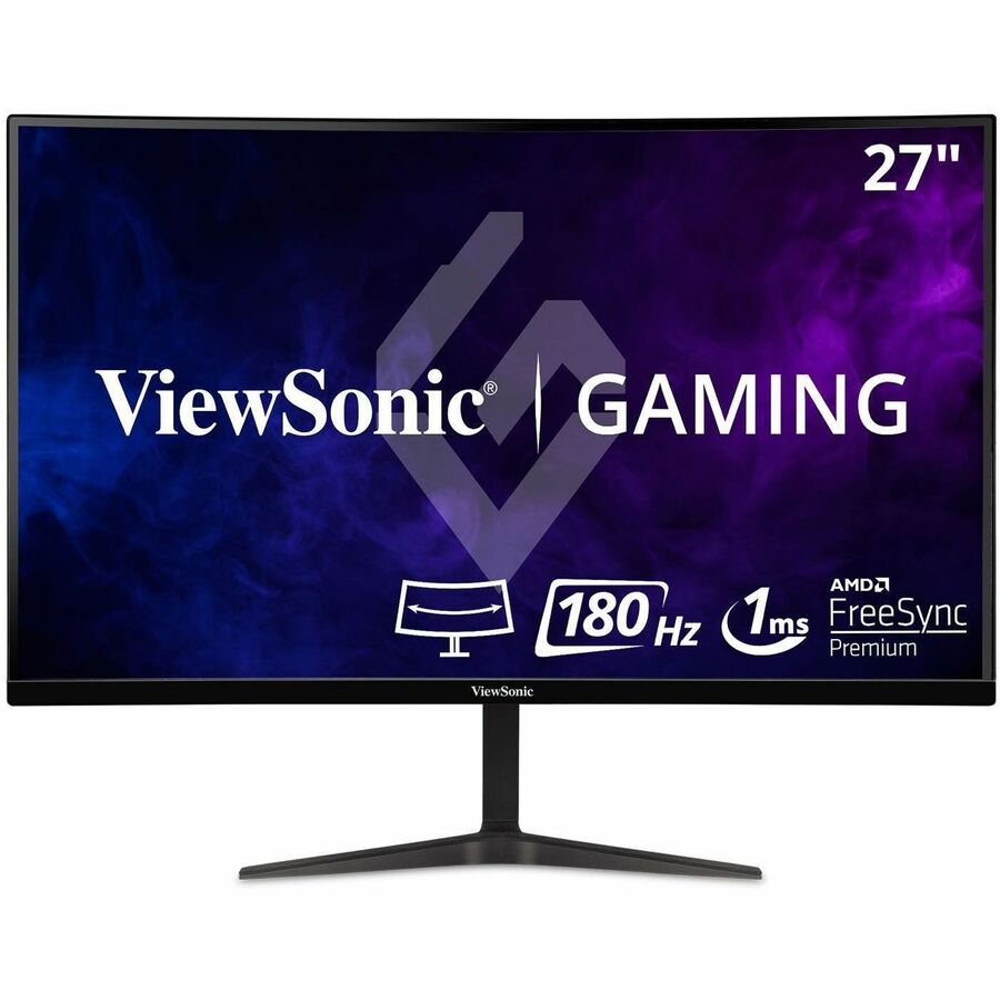 ViewSonic OMNI VX2718-PC-MHD 27 Inch Curved 1080p 1ms 165Hz Gaming Monitor with Adaptive Sync, Eye Care, HDMI and Display Port VX2718-PC-MHD