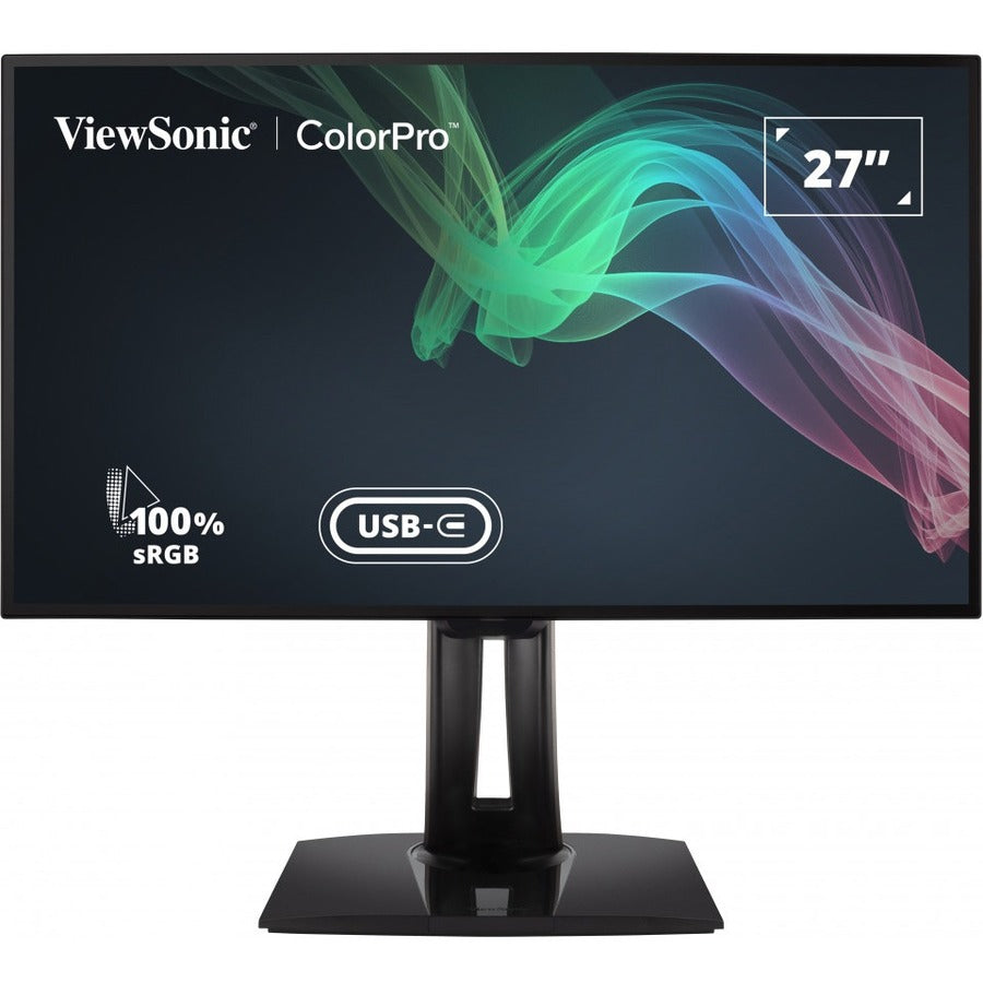 ViewSonic VP2768a-4K 27 Inch 4K UHD IPS Monitor with Advanced Ergonomics, ColorPro 100% sRGB Rec 709, 14-bit 3D LUT, Eye Care, 90W USB C, RJ45, HDR10 VP2768A-4K
