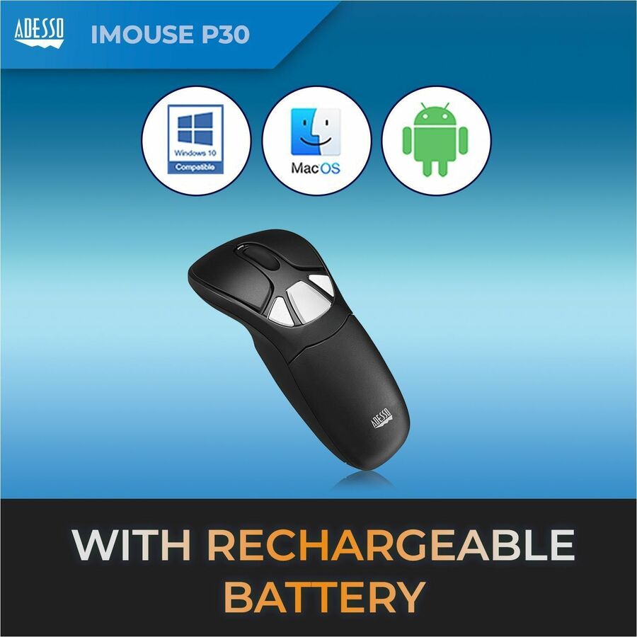 Adesso Wireless presenter mouse (Air Mouse Go Plus) IMOUSEP30