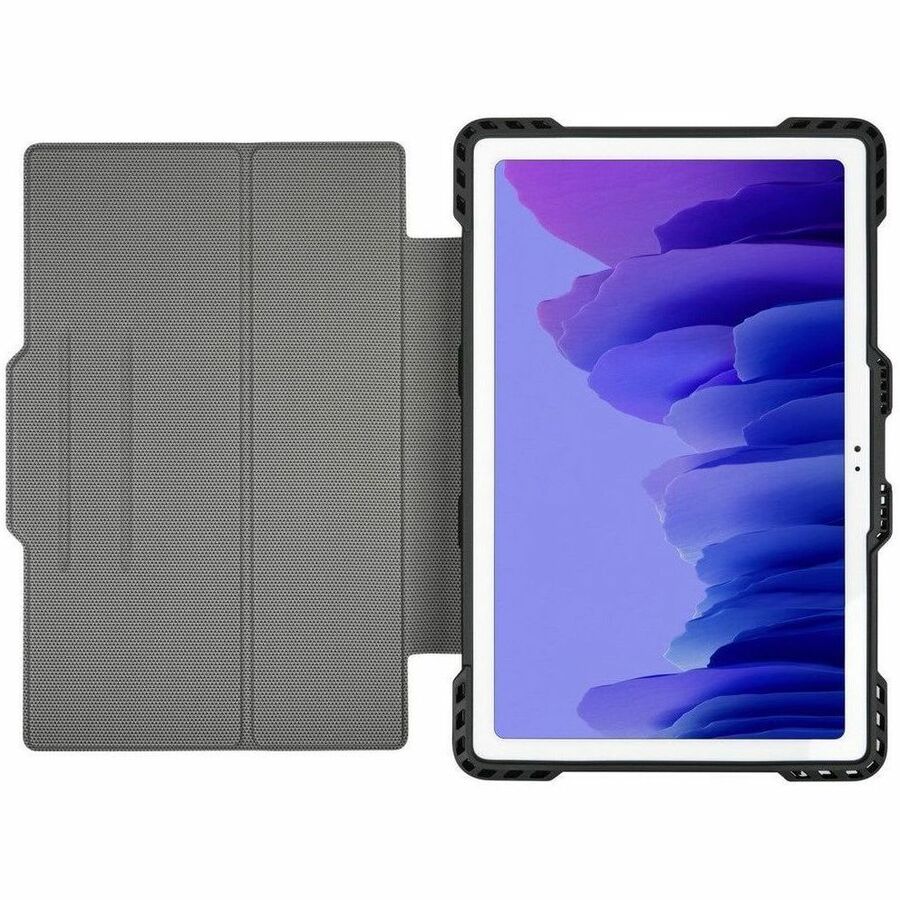Targus Pro-Tek THZ888GL Carrying Case (Folio) for 10.4" Samsung Galaxy Tab A7 Tablet - Black/Charcoal THZ888GL