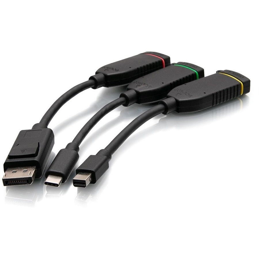 C2G Universal HDMI Dongle Adapter Ring with Mini DP, DisplayPort & USB-C C2G30028