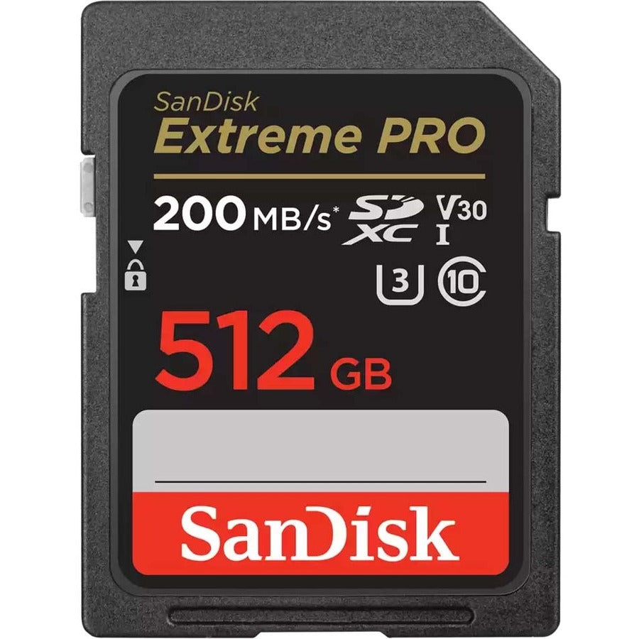 SanDisk Extreme PRO 512 GB Class 3/UHS-I (U3) V30 SDXC SDSDXXD-512G-ANCIN