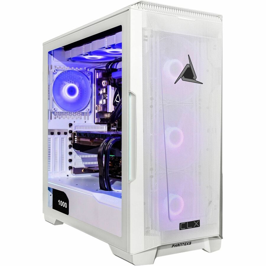 CLX SET Gaming Desktop - Liquid Cooled Intel Core i9 13900KF 3GHz 24-Core Processor, 32GB DDR5 Memory, GeForce RTX 4090 24GB GDDR6X Graphics, 1TB SSD, 4TB HDD, WiFi, Windows 11 Home 64-bit TGMSETRTH2A11WM