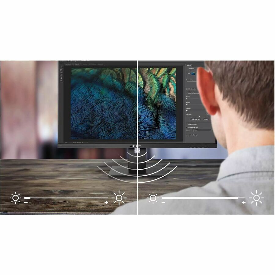 PHILIPS 325B1L - 32 inch Monitor, LED, QHD, 2xHDMI, DP, USB-Hub, 4 Year Manufacturer Warranty - 27" 325B1L