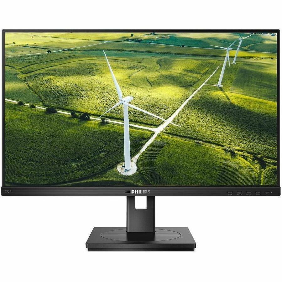 PHILIPS 272B1G - 27 inch Monitor, LED, FHD, VGA, DVI, HDMI, DP, USB-Hub, EPEAT, 4 Year Manufacturer Warranty - 27" 272B1G