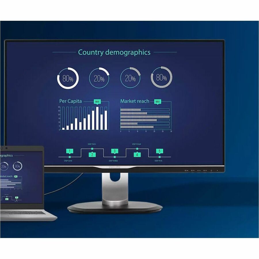 PHILIPS 346B1C 34 inch Monitor, Cuved, LED, UltraWide QHD, USB-C (90W), USB-Hub, 4 Year Manufacturer Warranty - 34" 346B1C