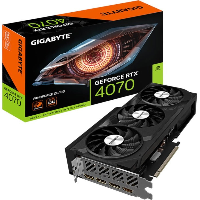 Gigabyte NVIDIA GeForce RTX 4070 Graphic Card - 12 GB GDDR6X GV-N4070WF3OC-12GD