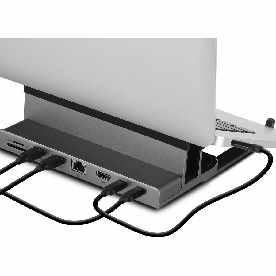 SIIG USB-C Laptop Stand W/ 4K Docking Station CE-MTDK21-S1