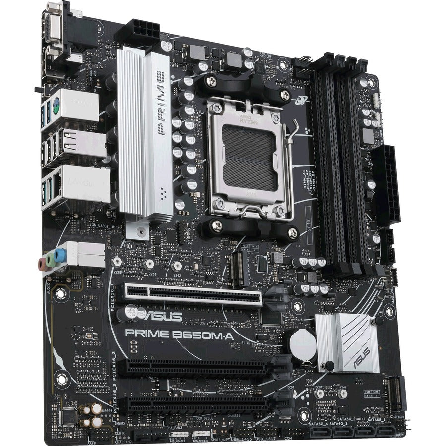 Asus Prime B650M-A-CSM Desktop Motherboard - AMD B650 Chipset - Socket AM5 - Micro ATX PRIME B650M-A-CSM