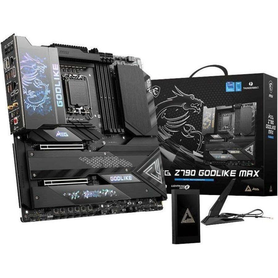 MSI MEG Z790 GODLIKE MAX Gaming Desktop Motherboard - Intel Z790 Chipset - Socket LGA-1700 - Extended ATX Z790GODLIKEMAX