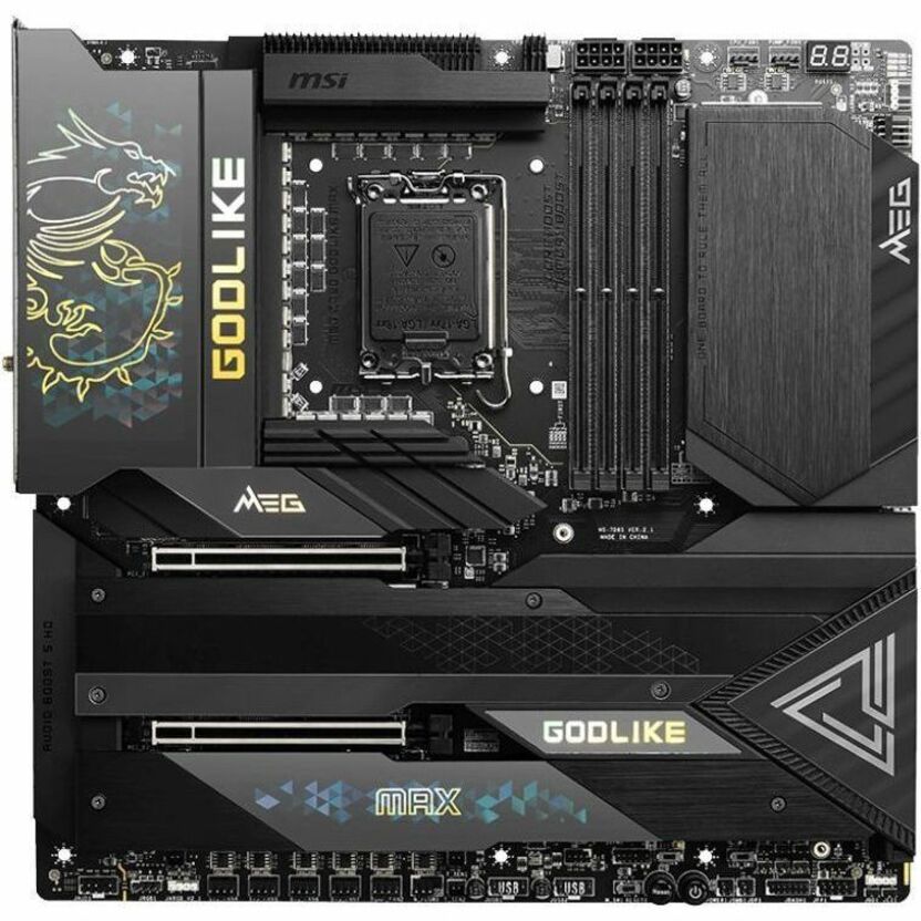MSI MEG Z790 GODLIKE MAX Gaming Desktop Motherboard - Intel Z790 Chipset - Socket LGA-1700 - Extended ATX Z790GODLIKEMAX