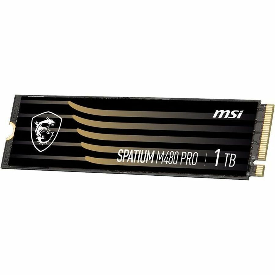 MSI SPATIUM M480 PRO 1 TB Solid State Drive - M.2 2280 Internal - PCI Express NVMe (PCI Express NVMe 4.0 x4) SM480PN1TB
