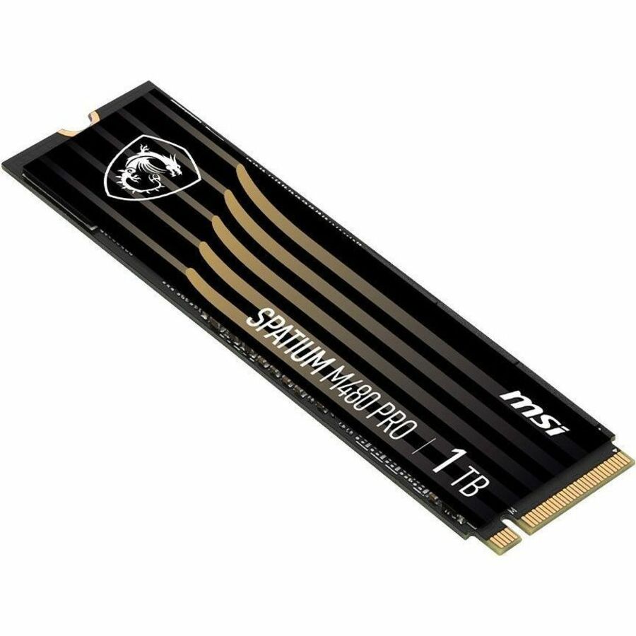MSI SPATIUM M480 PRO 1 TB Solid State Drive - M.2 2280 Internal - PCI Express NVMe (PCI Express NVMe 4.0 x4) SM480PN1TB