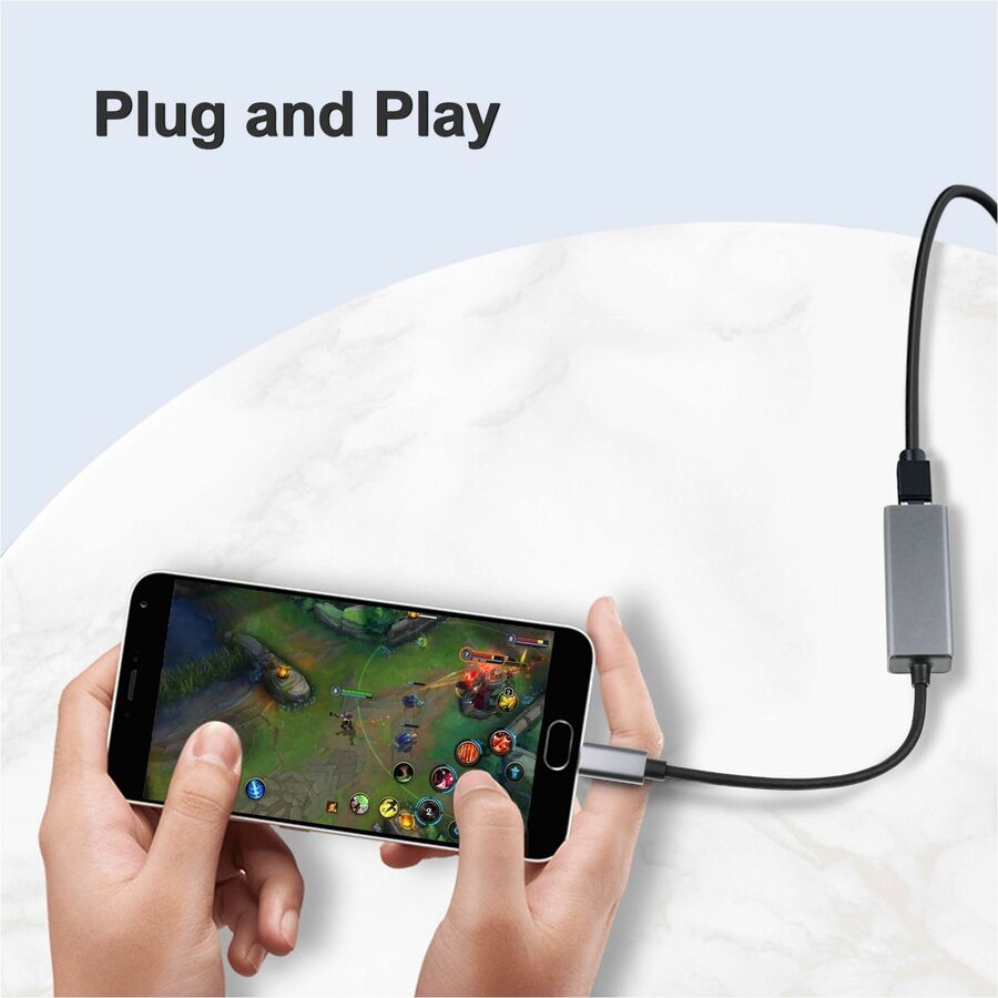 Adesso USB-C to Ethernet Network Adapter (TAA Compliant) AUH-5000