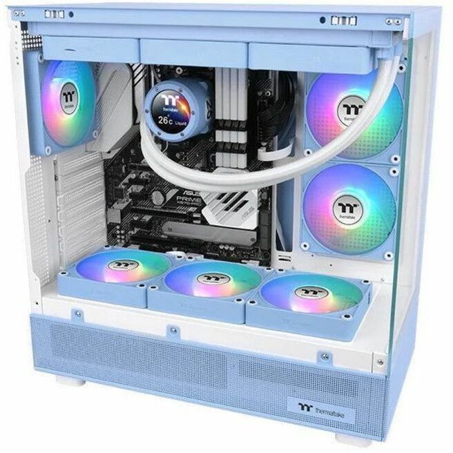 Thermaltake CT120 EX Reverse ARGB Sync PC Cooling Fan Hydrangea Blue (3-Fan Pack) - 3 Pack CL-F198-PL12BU-A