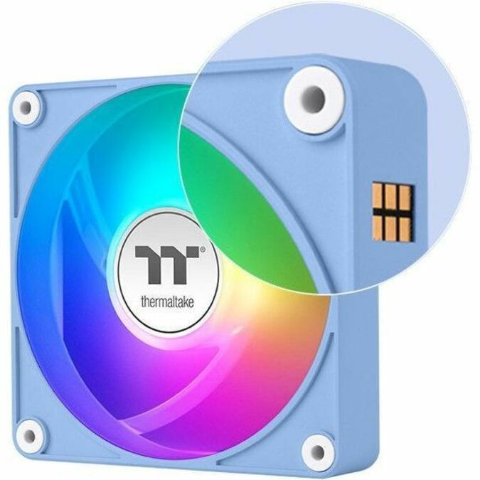 Thermaltake CT120 EX Reverse ARGB Sync PC Cooling Fan Hydrangea Blue (3-Fan Pack) - 3 Pack CL-F198-PL12BU-A