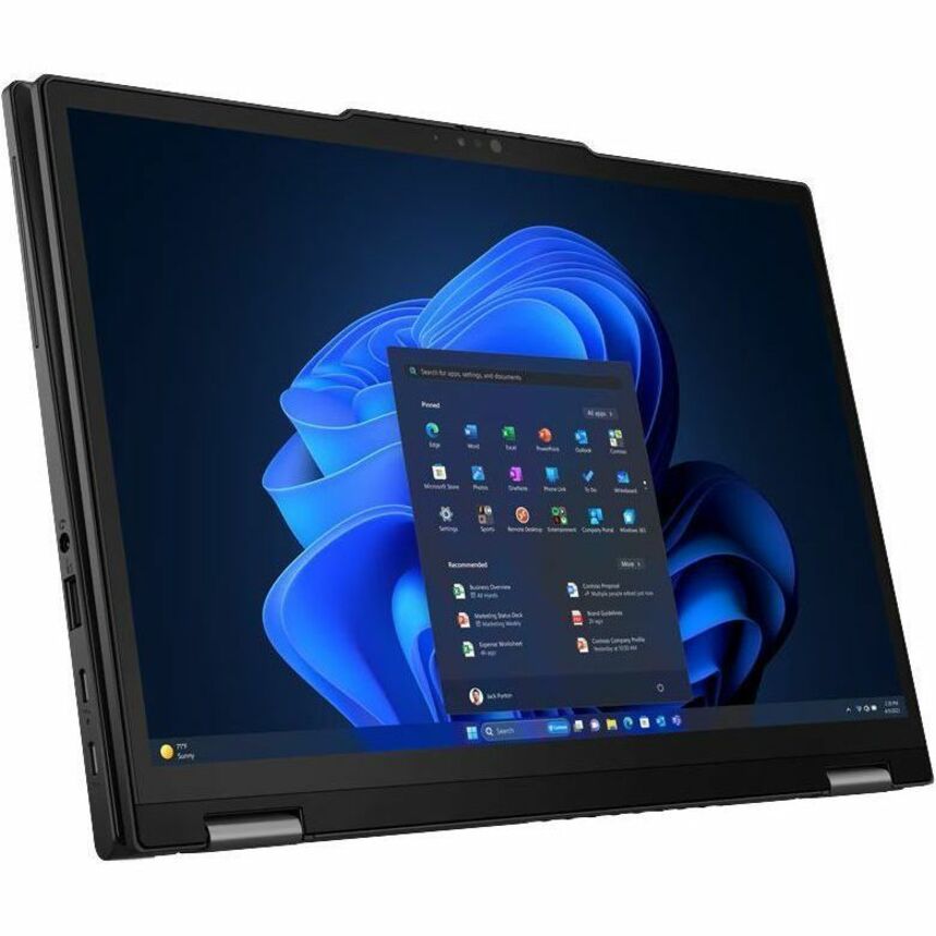 Lenovo ThinkPad X13 Gen 5 21LW002BUS 13.3" Touchscreen Convertible 2 in 1 Notebook - WUXGA - Intel Core Ultra 7 165U - vPro Technology - 16 GB - 1 TB SSD - English Keyboard - Black 21LW002BUS