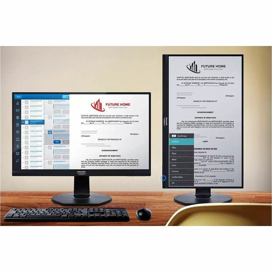 Philips S-line 222S9JML 22" Class Full HD LED Monitor - 16:9 - Textured Black 222S9JML