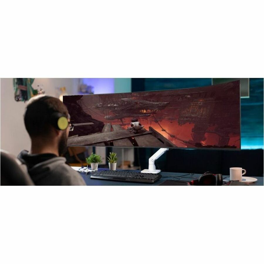 SIIG Single Heavy Duty 34"- 49" Monitor Arm with Easy Top Mounting - Weight Between 22 to 44 lbs CE-MT3S11-S1