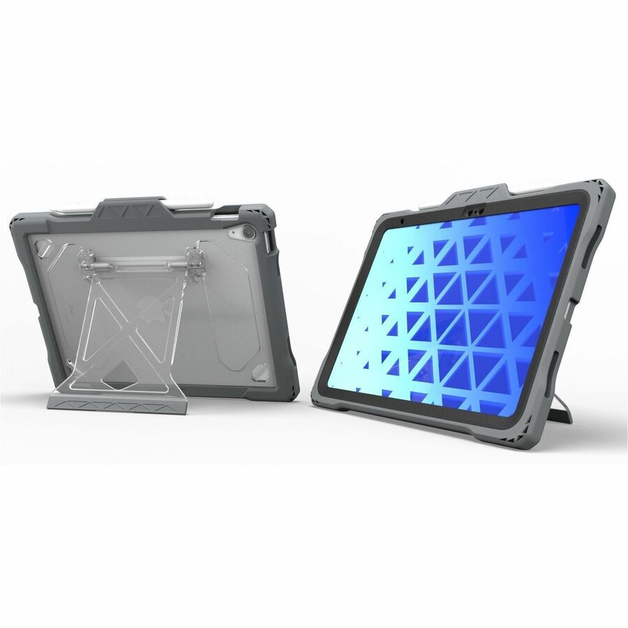 MAXCases Shield Extreme-X2 for iPad 10 10.9" (2022) (Black Bezel-Gray Case) APSXX2IP10BLK