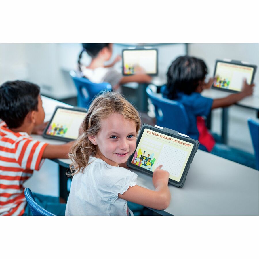 MAXCases Shield Extreme-X2 for iPad 10 10.9" (2022) (Black Bezel-Gray Case) APSXX2IP10BLK