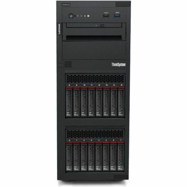 Lenovo ThinkSystem ST250 V3 7DCEA01UNA Tower Server - 1 x Intel Xeon E-2488 3.20 GHz - 16 GB RAM - 12Gb/s SAS Controller 7DCEA01UNA